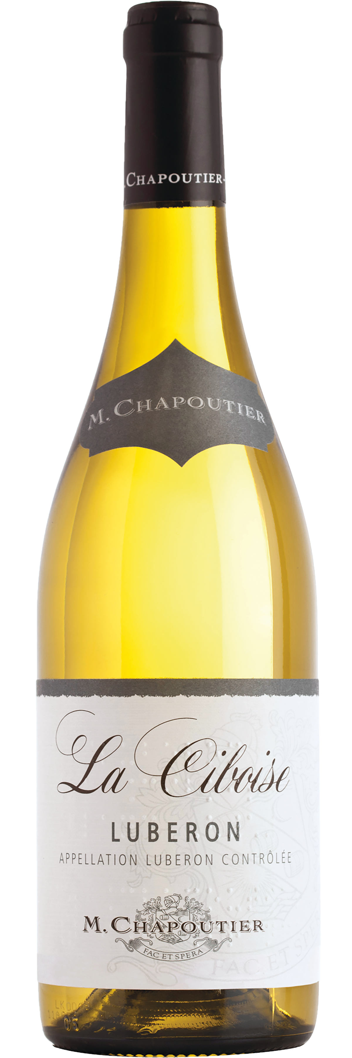 Maison Chapoutier Luberon La Ciboise Blanc 2021 Front Bottle Shot