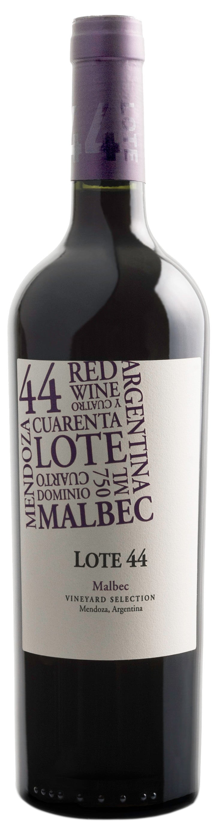 Bodega Cuarto Dominio Lote 44 Malbec 2021 Front Bottle Shot