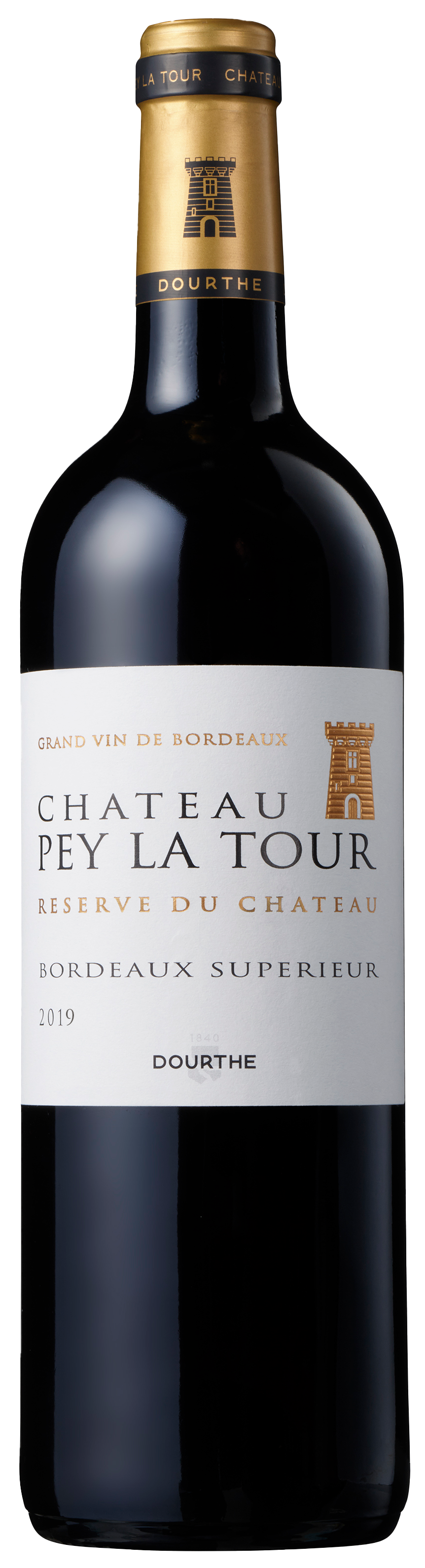 Chateau Pey La Tour Reserve 2019 Front Bottle Shot
