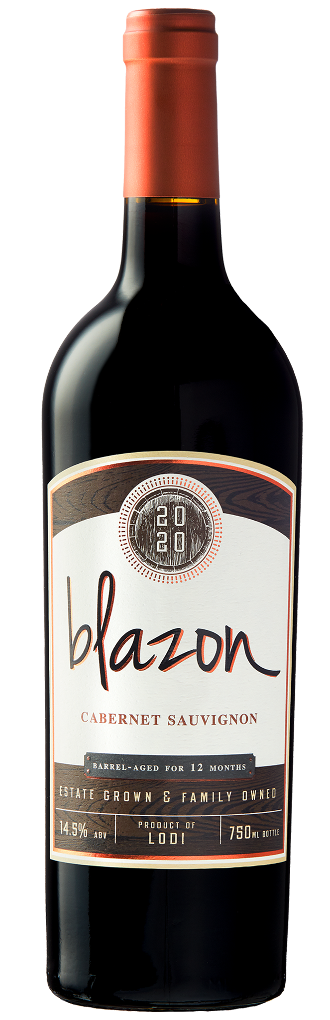 Blazon Cabernet Sauvignon 2020 Front Bottle Shot