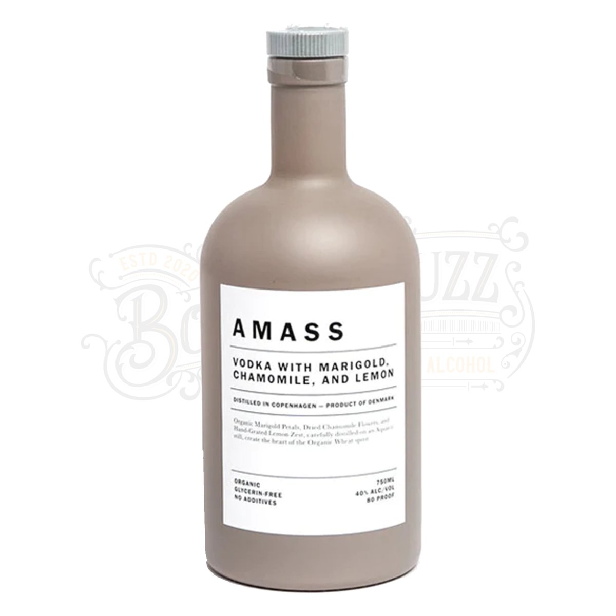 AMASS Vodka with Marigold Chamomile & Lemon Zest
