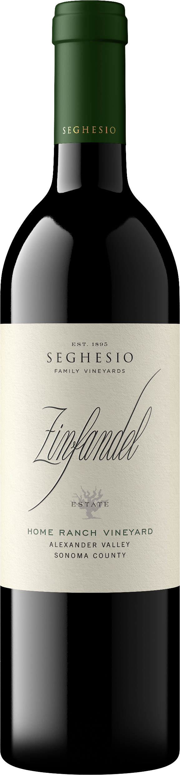 Seghesio Home Ranch Zinfandel 2022 Front Bottle Shot