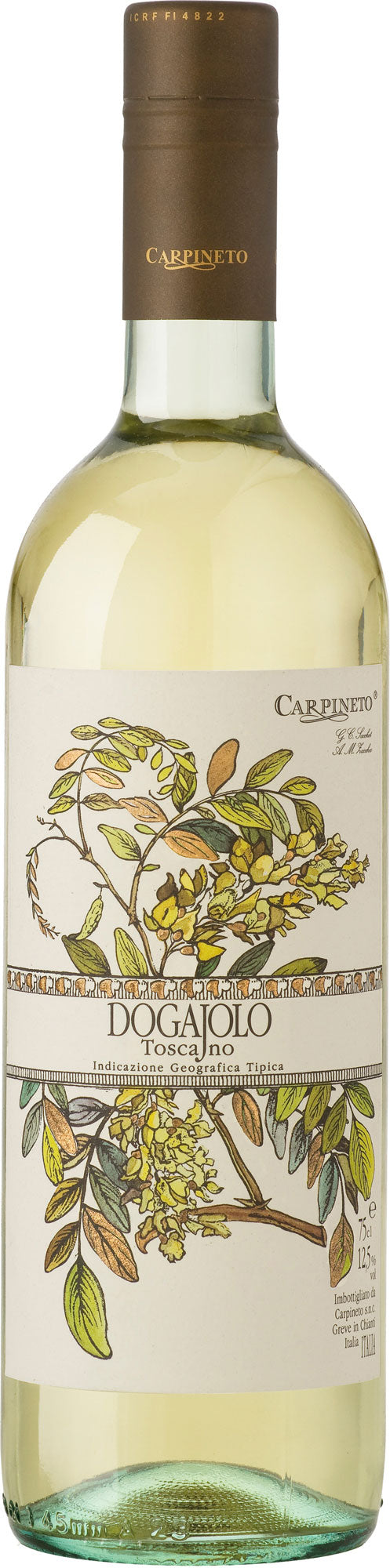 Carpineto Dogajolo Bianco 2021 Front Bottle Shot