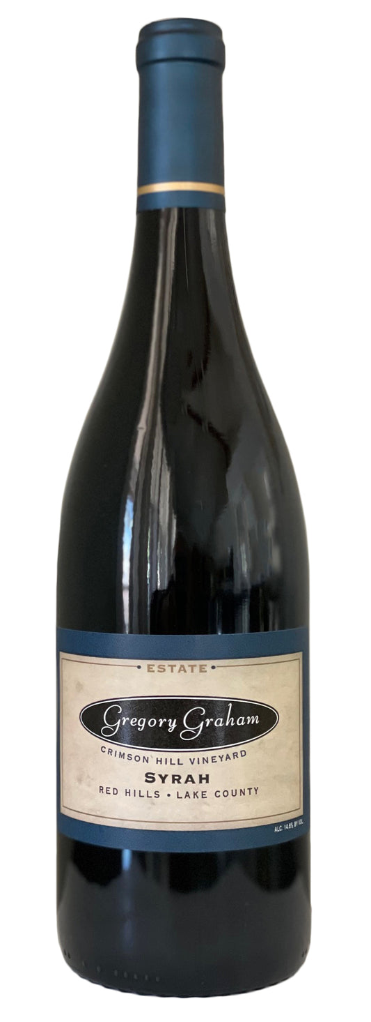 Gregory Graham Crimson Hill Vineyard Syrah 2016  Front Bottle Shot