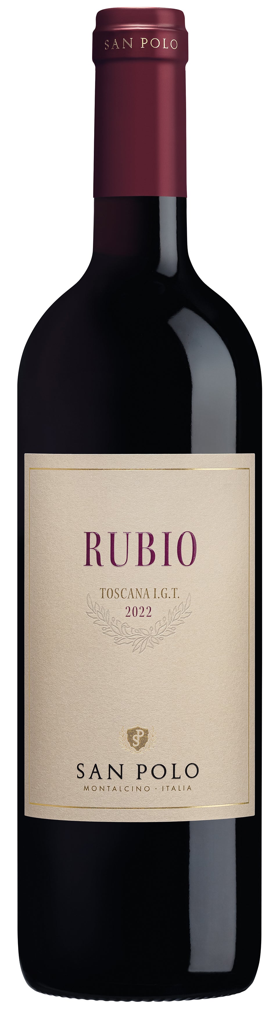 Poggio San Polo Rubio 2022 Front Bottle Shot
