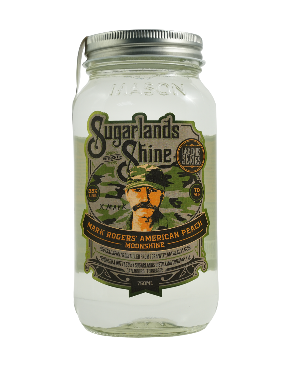 SUGARLANDS MARK ROGERS' AMERICAN PEACH MOONSHINE 750 ML