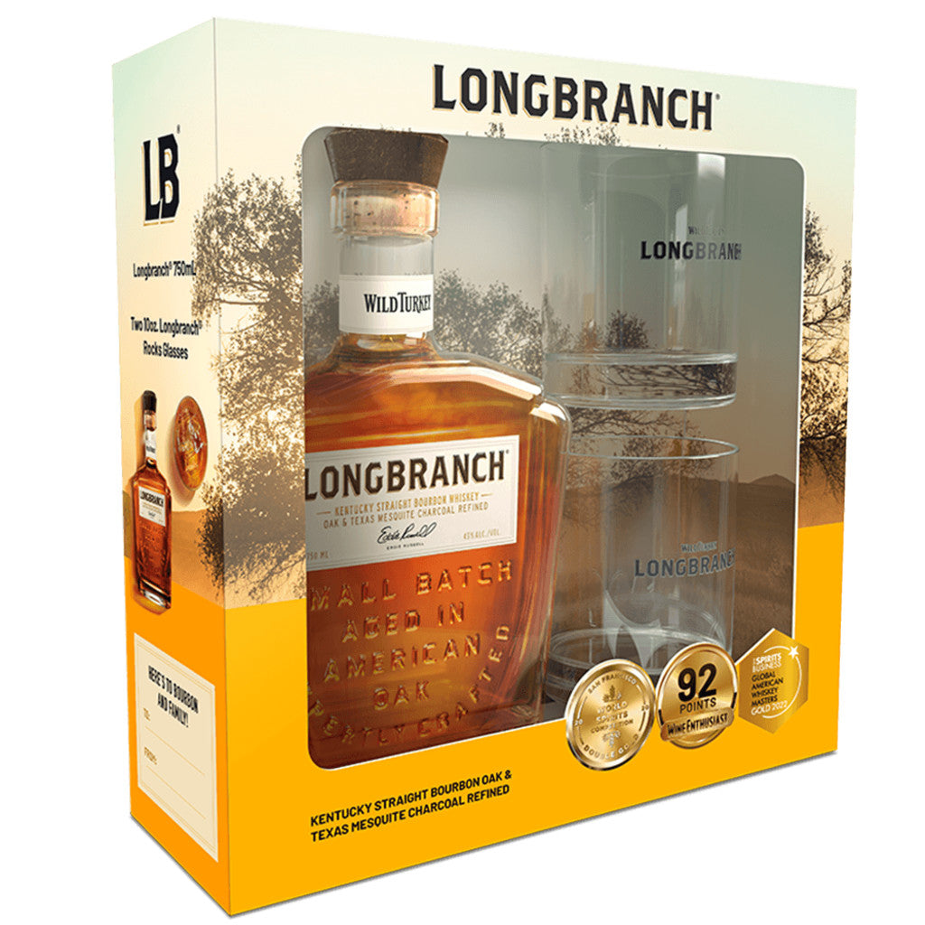 WILD TURKEY® LONGBRANCH™ BOURBON GIFT PACK 750 ML