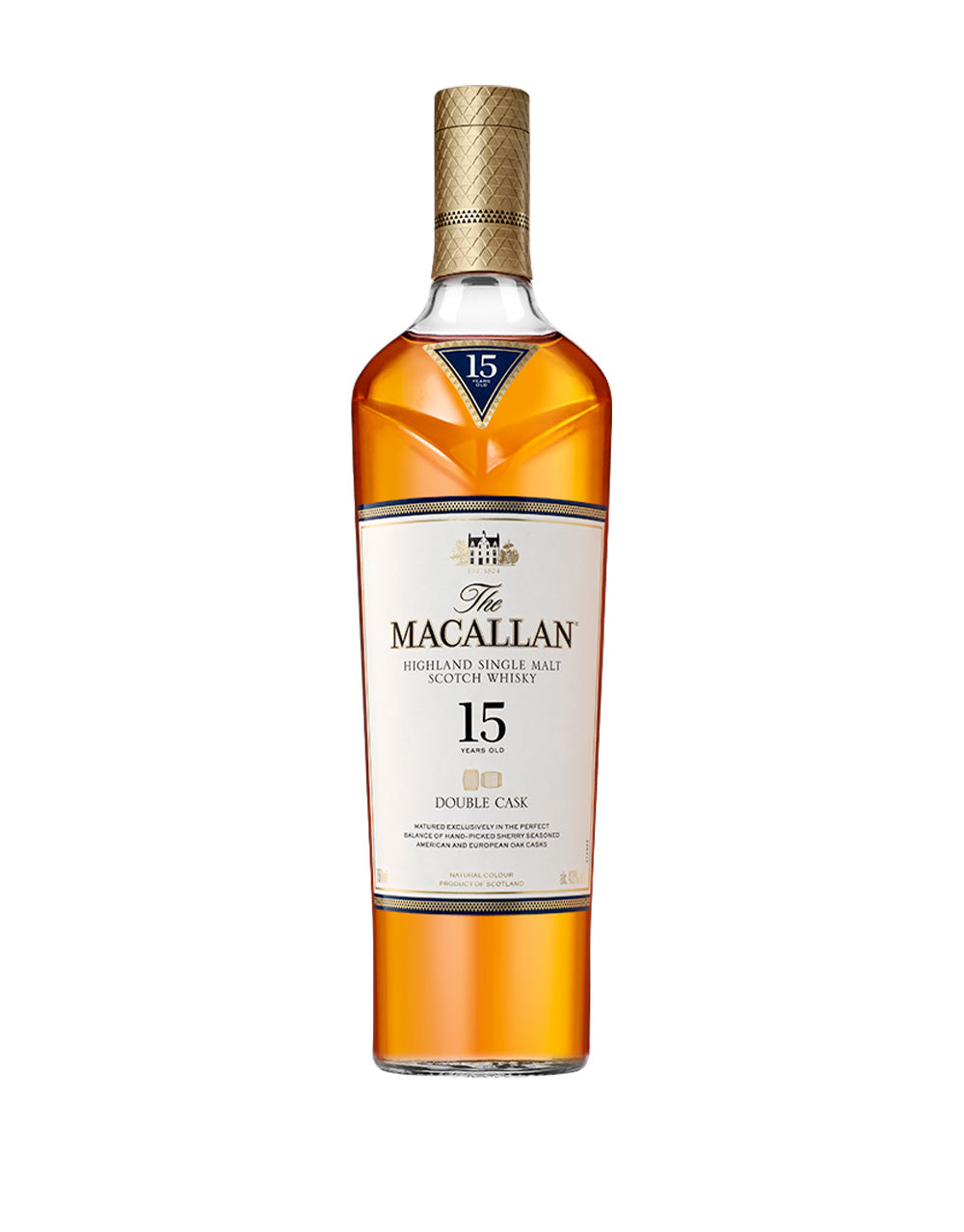 THE MACALLAN DOUBLE CASK 15 YEARS OLD SINGLE MALT WHISKY 750 ML
