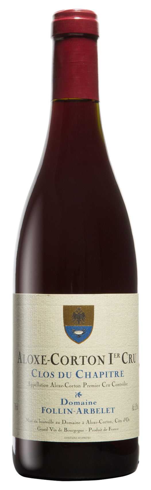 Domaine Follin-Arbelet Aloxe-Corton Clos du Chapitre Premier Cru 2020 Front Bottle Shot