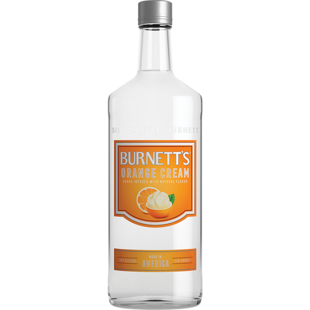 BURNETT'S ORANGE CREAM FLAVORED VODKA 750 ML