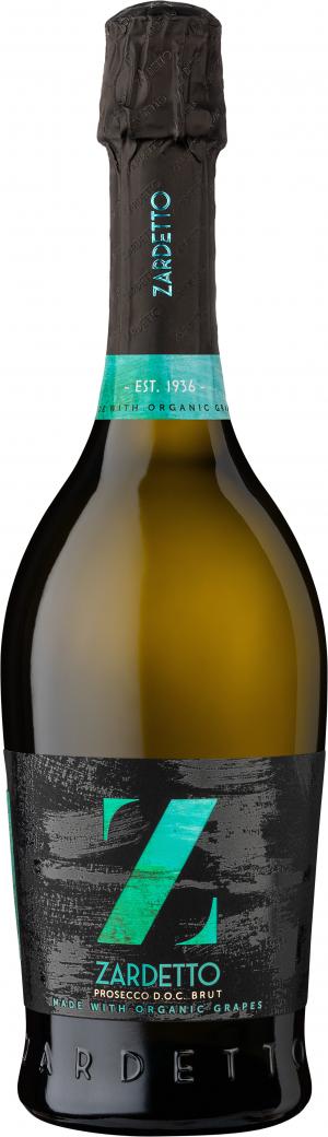 Zardetto Prosecco Brut Organic Front Bottle Shot