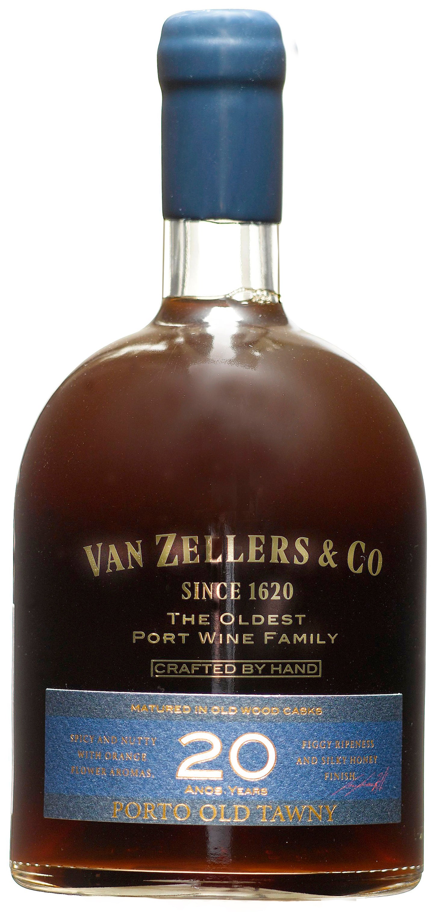 Van Zellers & Co VZ 20 Years Old Tawny Port Front Bottle Shot
