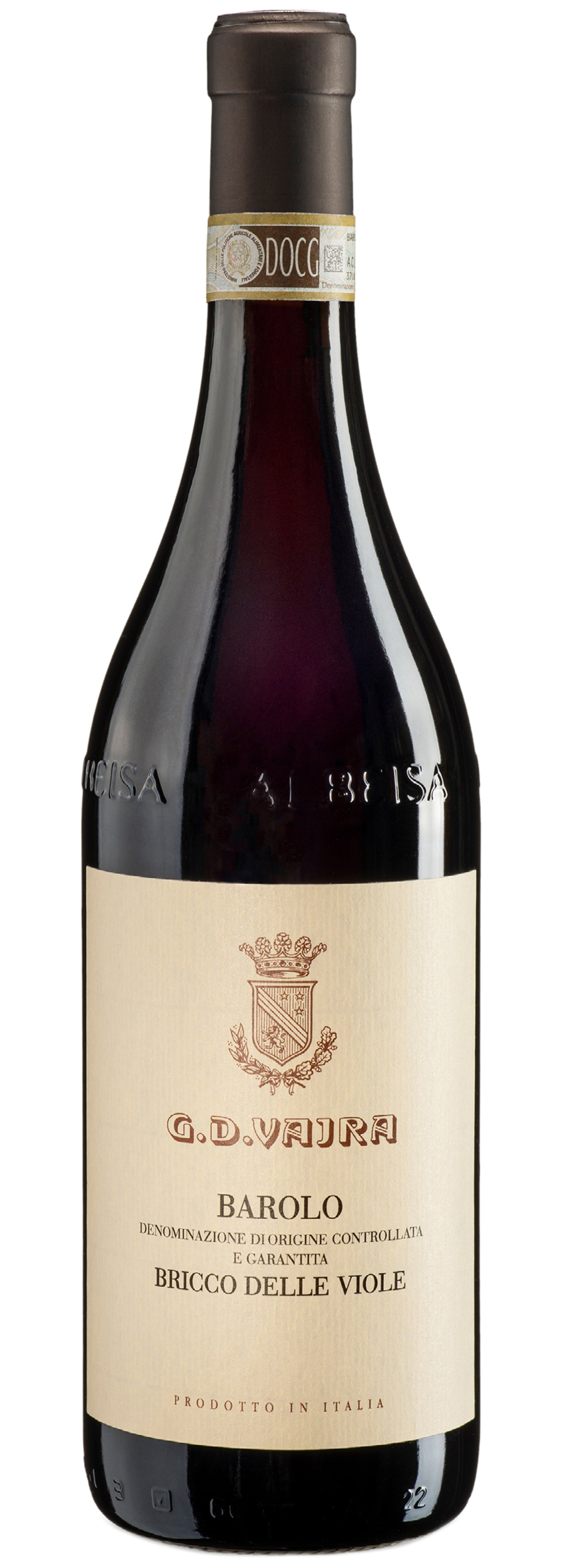 G.D. Vajra Barolo Bricco Delle Viole 2021 Front Bottle Shot