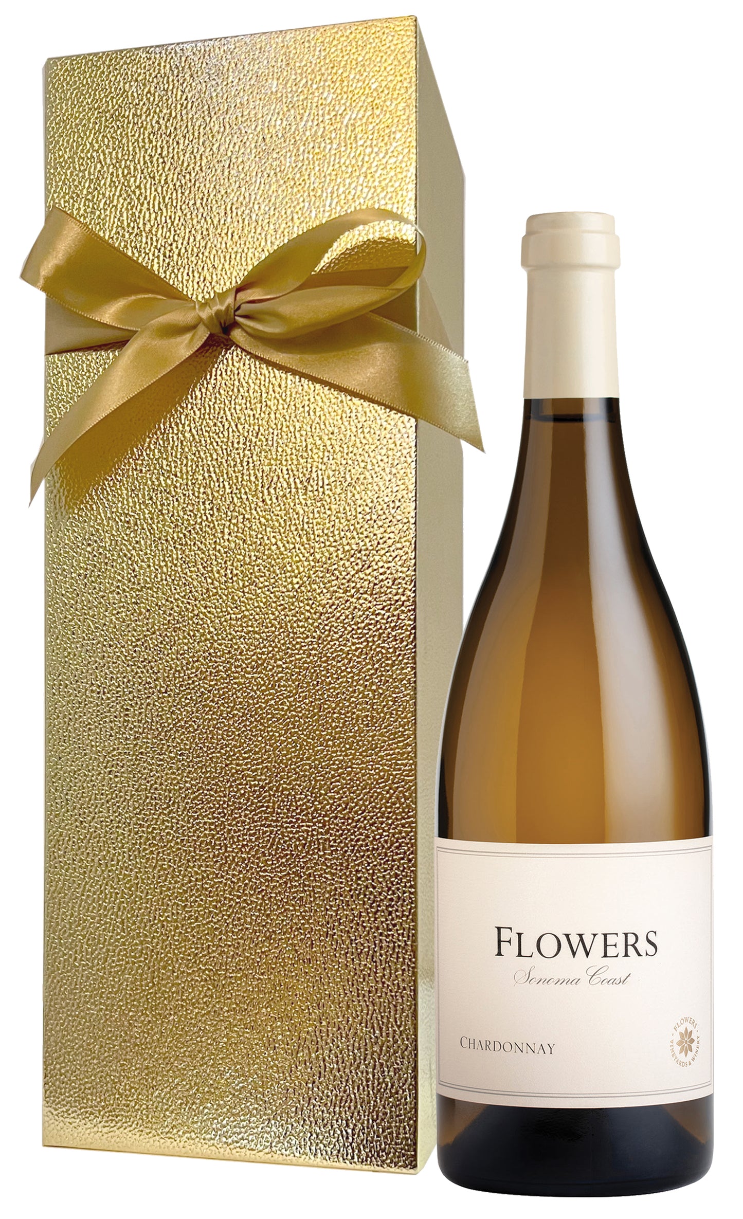 Flowers Sonoma Coast Chardonnay with Gold Gift Box
