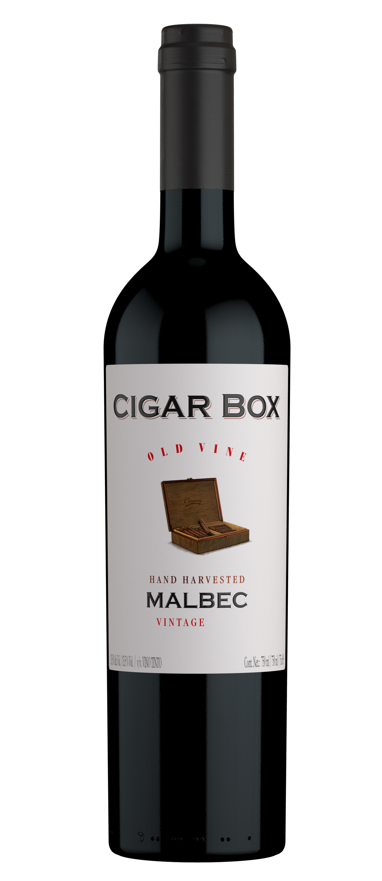 Cigar Box Old Vine Malbec 2022 Front Bottle Shot