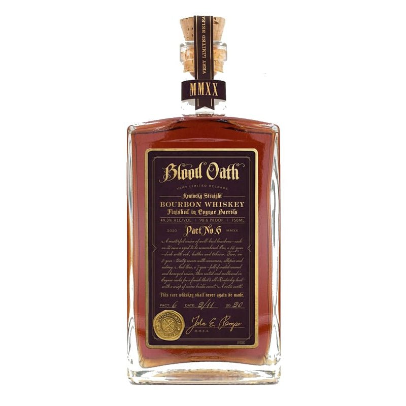 Blood Oath Pact No 6 Bourbon Whiskey