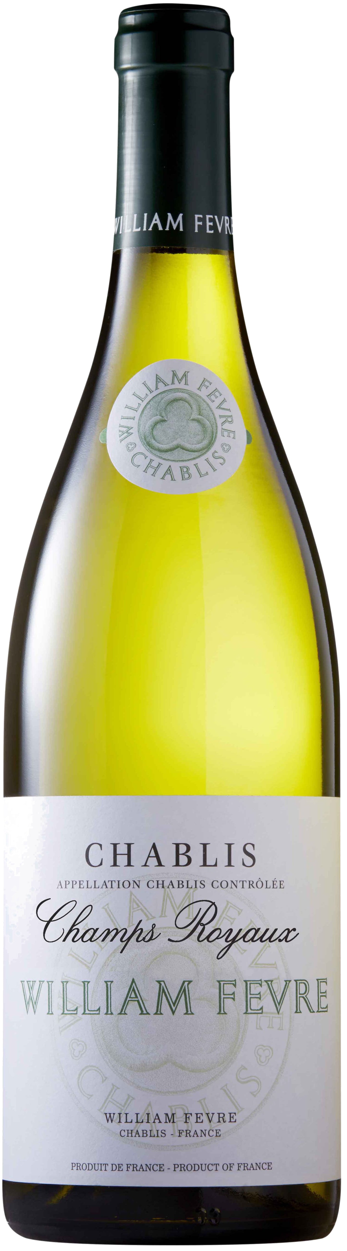 William Fevre Chablis Champs Royaux 2022 Front Bottle Shot