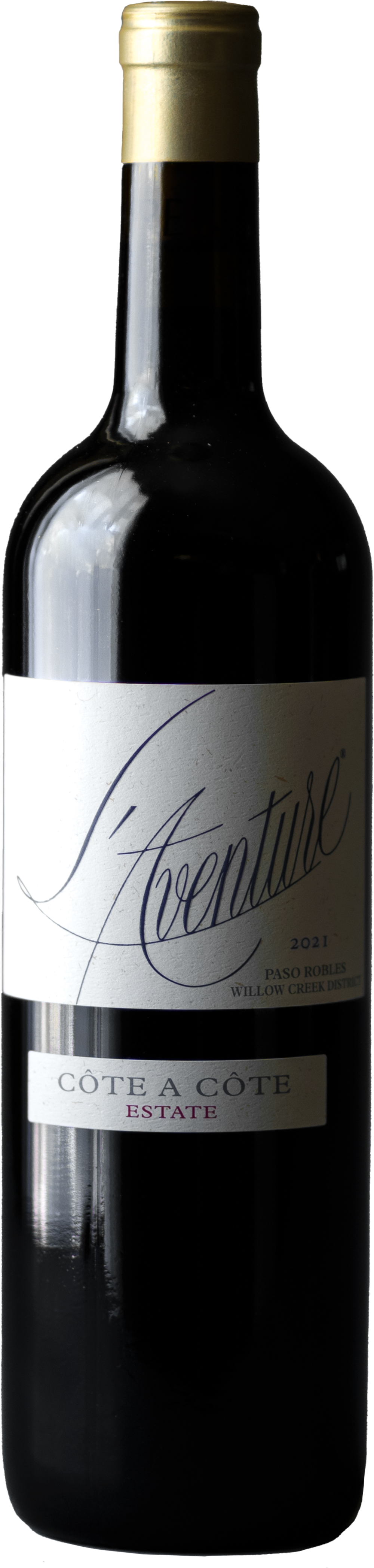 L'Aventure Cote A Cote 2021 Front Bottle Shot
