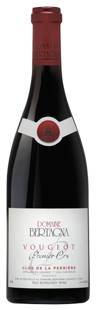 Domaine Bertagna Vougeot Clos de la Perriere Premier Cru Monopole 2018 Front Bottle Shot