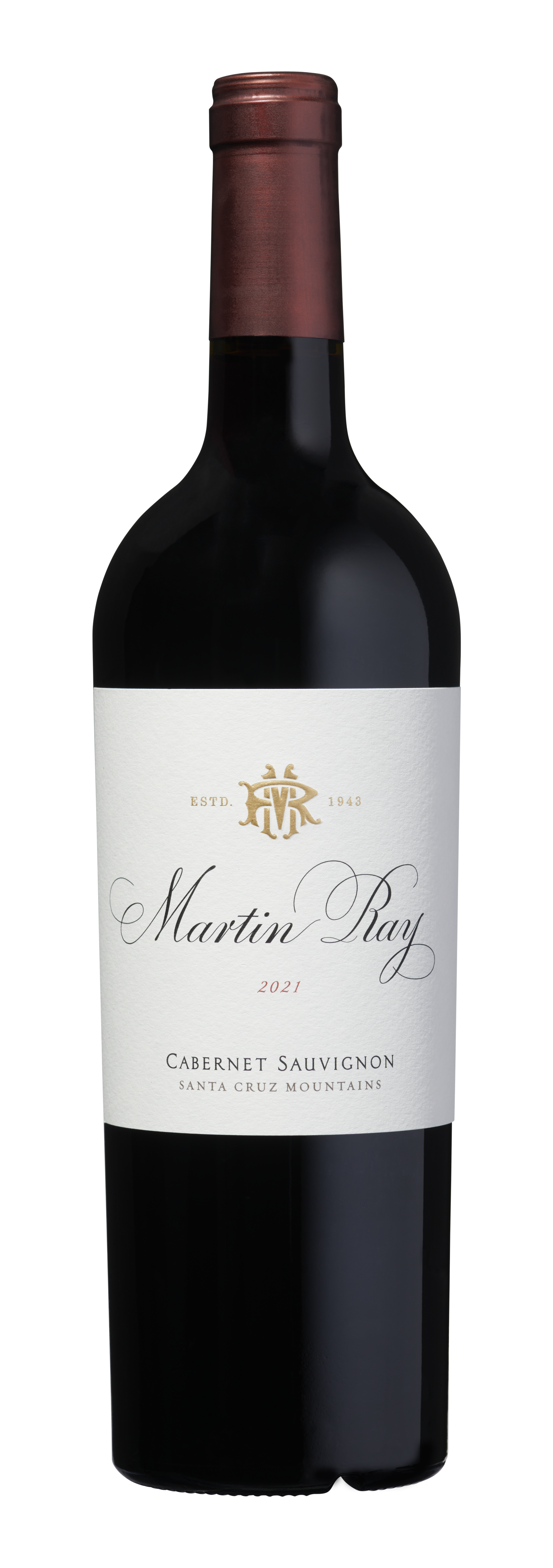 Martin Ray Santa Cruz Mountains Cabernet Sauvignon 2021  Front Bottle Shot