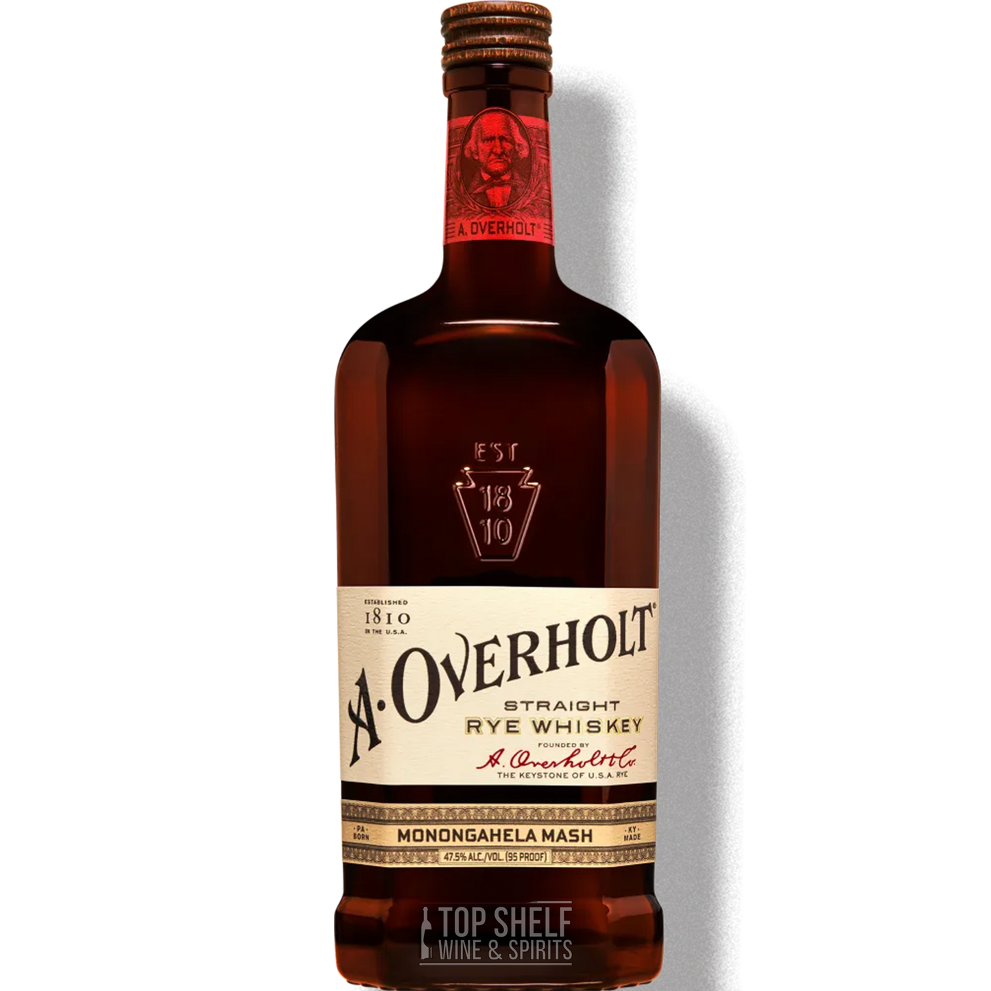 A. Overholt 4 Year Monongahela Mash Straight Rye Whiskey