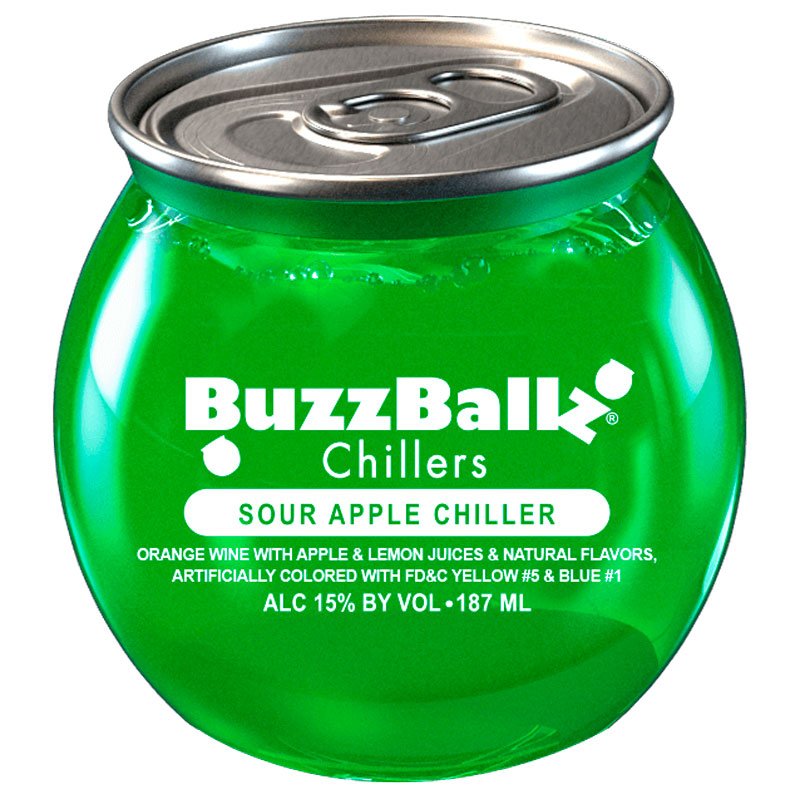 BuzzBallz Sour Apple Chillers Full Case 24/187ml
