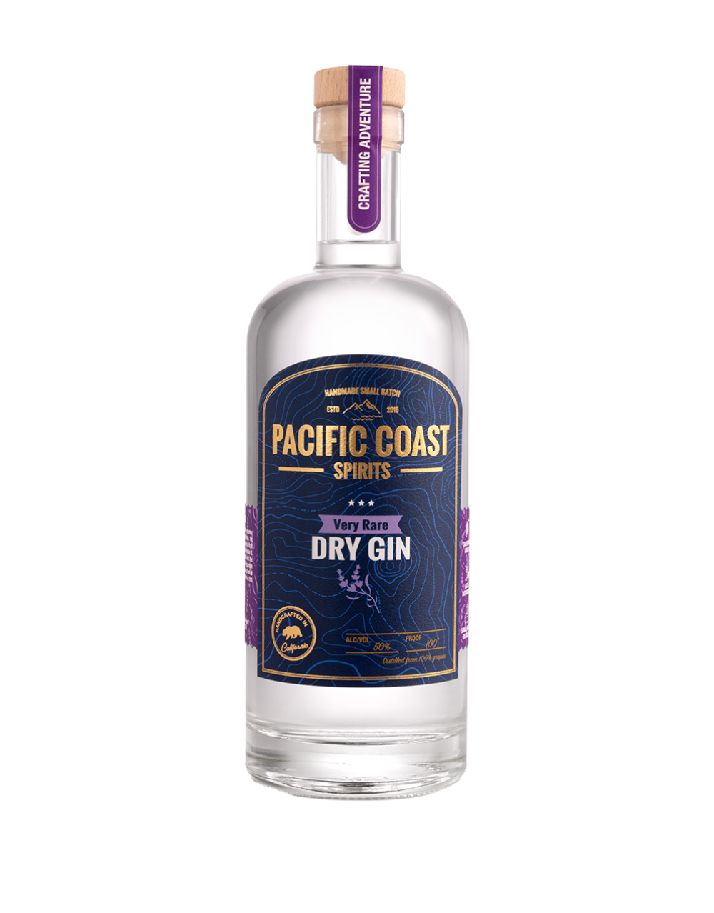 PACIFIC COAST CALIFORNIA VERY RARE DRY GIN 750 ML
