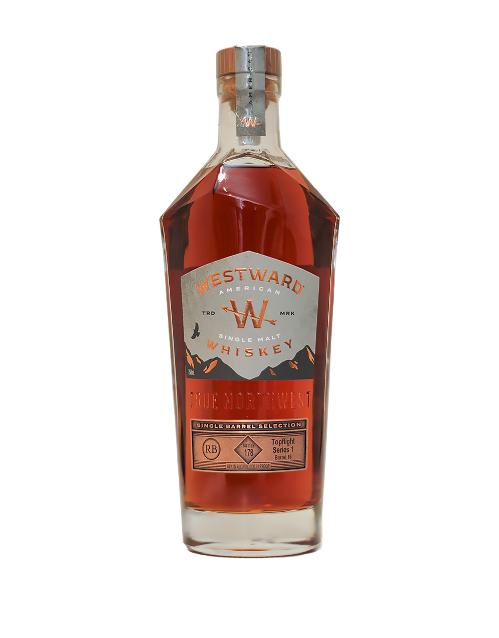 WESTWARD AMERICAN SINGLE MALT SINGLE BARREL S1B16 750 ML