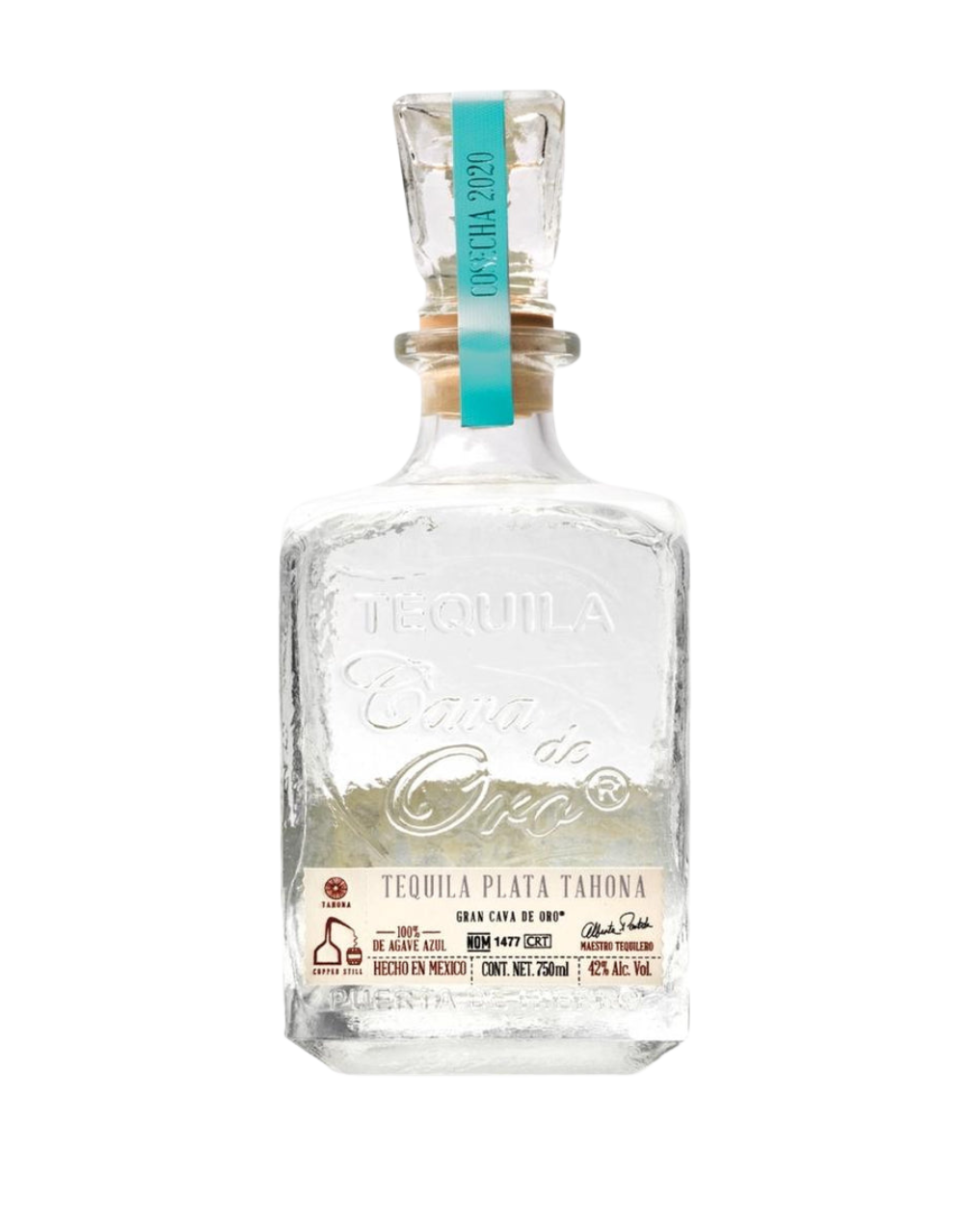GRAN CAVA DE ORO TAHONA PLATA TEQUILA 750 ML
