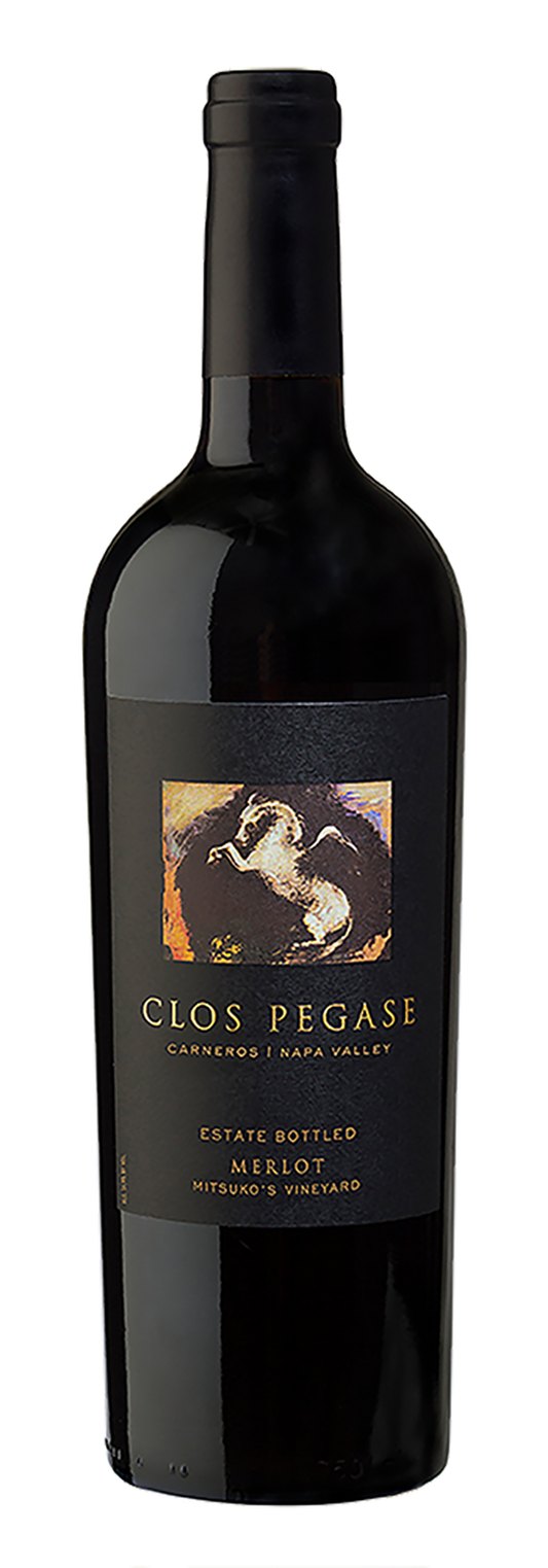 Clos Pegase Mitsuko's Vineyard Merlot 2021  Front Bottle Shot