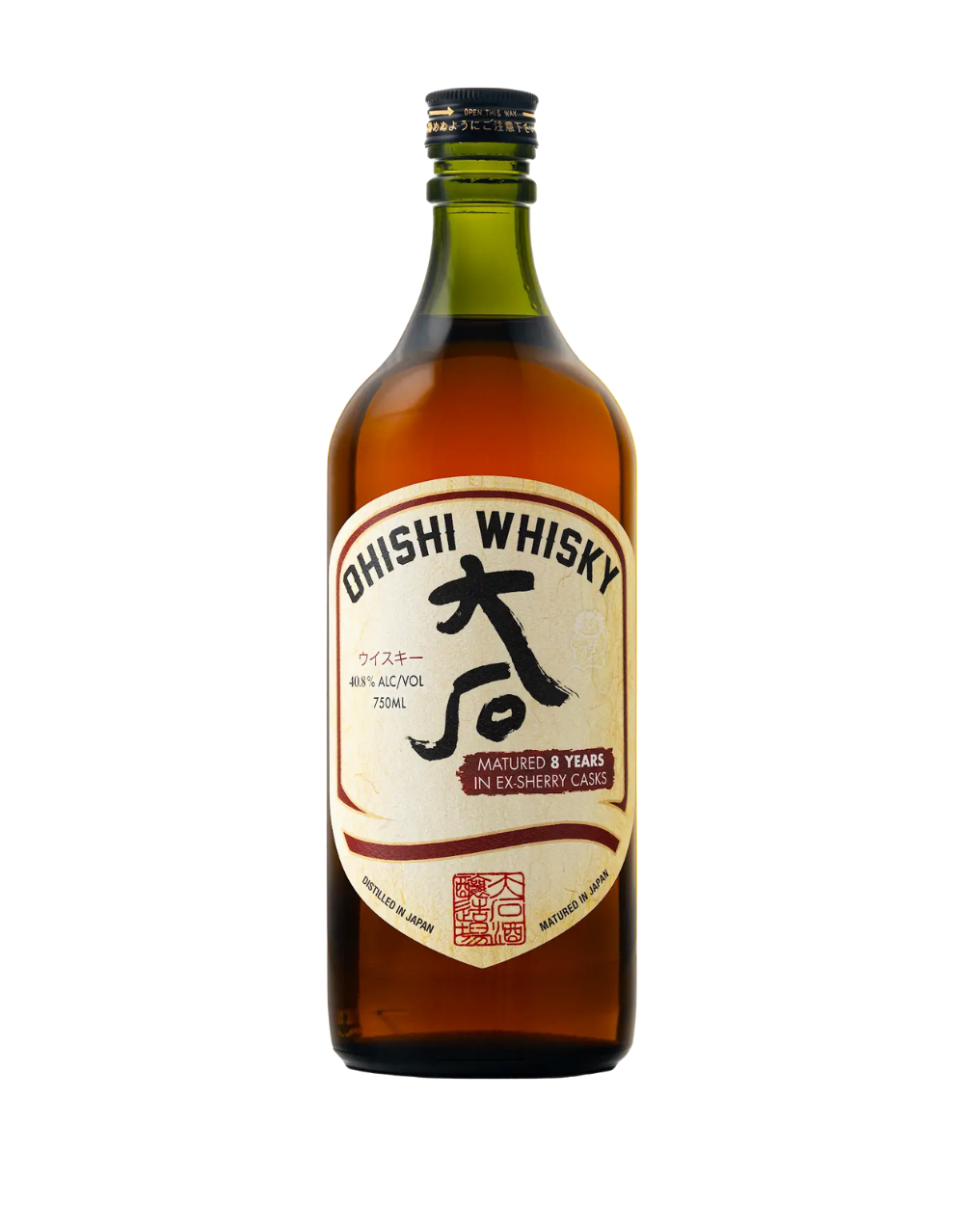 OHISHI 8 YEAR OLD SHERRY CASK WHISKY 750 ML