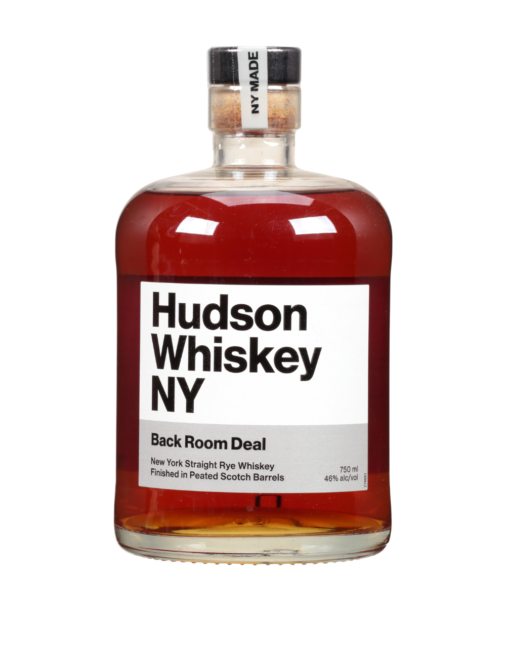 HUDSON BACK ROOM DEAL NEW YORK STRAIGHT RYE WHISKEY 750 ML