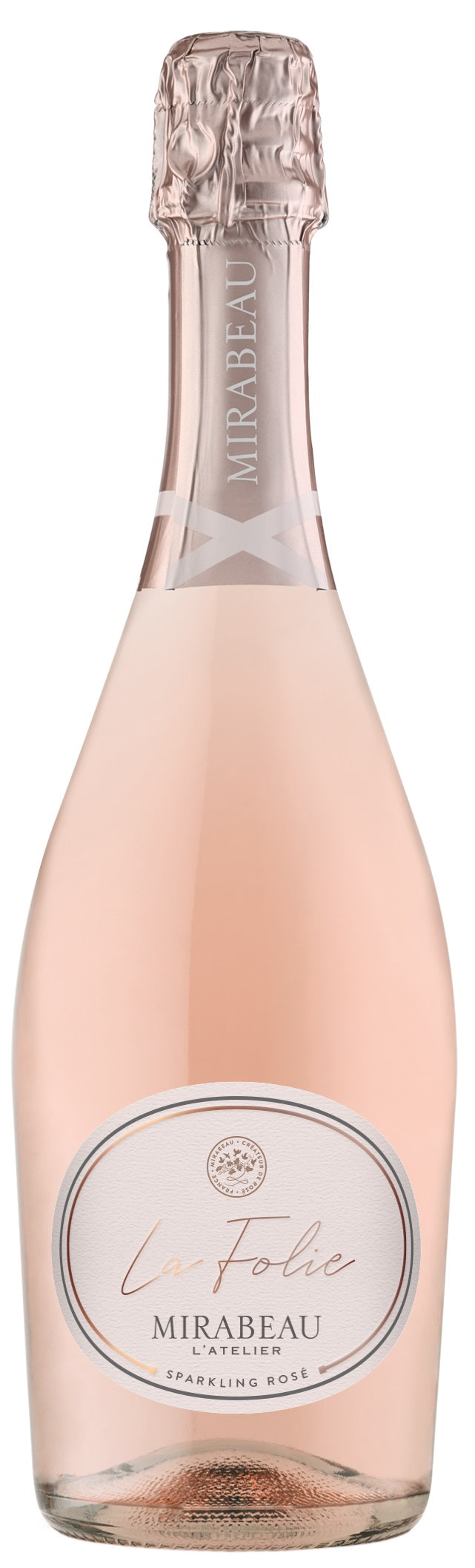 Mirabeau La Folie Sparkling Rose Front Bottle Shot