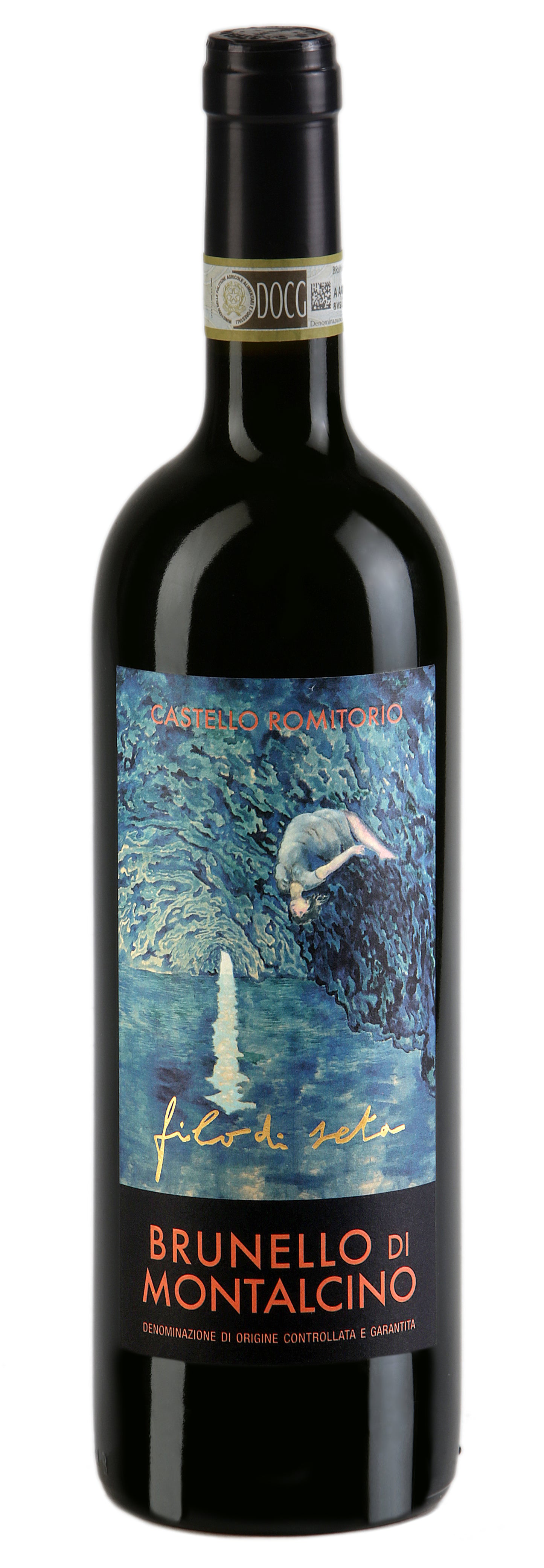 Castello Romitorio Brunello di Montalcino Filo di Seta 2017 Front Bottle Shot