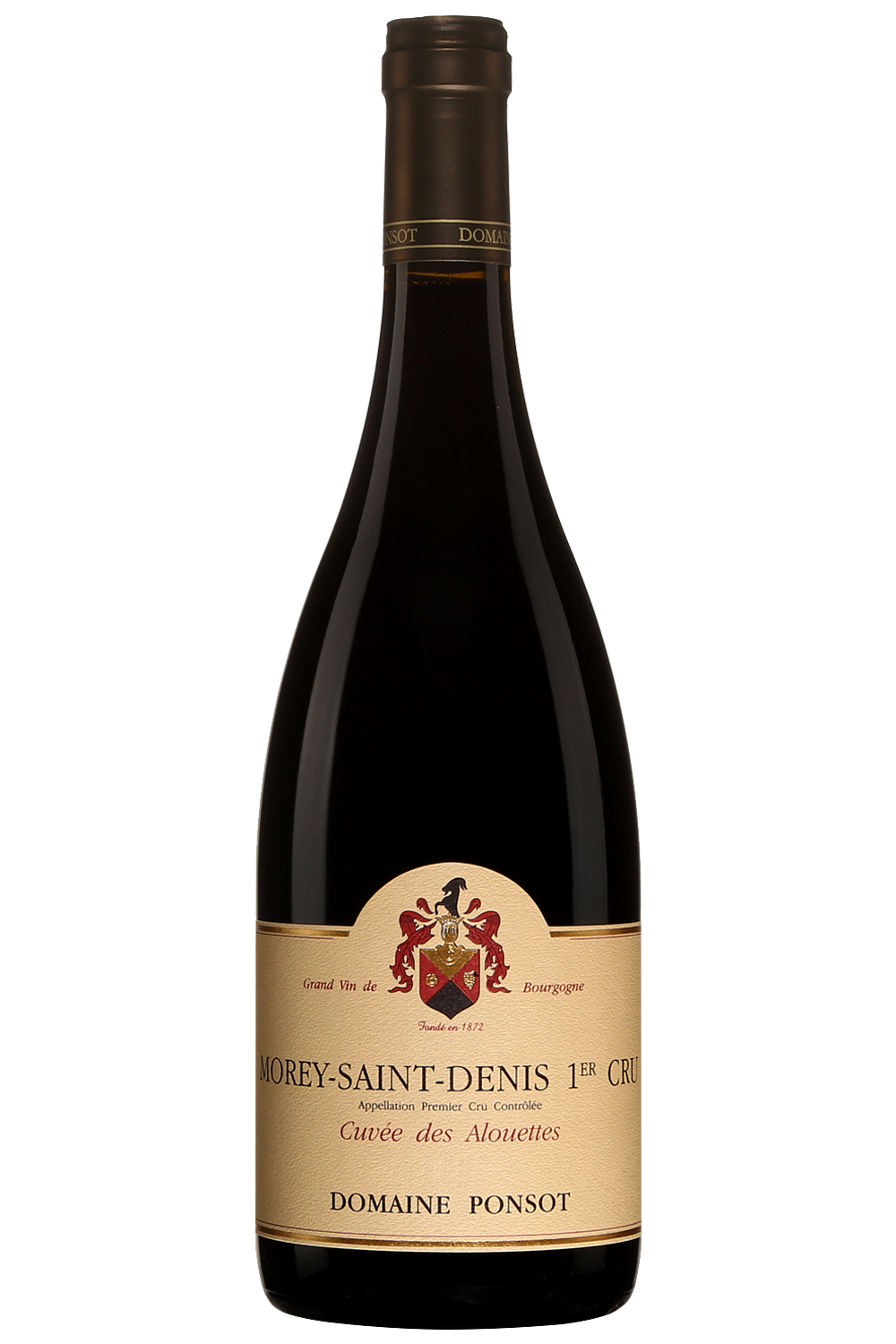 Domaine Ponsot Morey-Saint-Denis Cuvee des Alouettes Premier Cru 2018 Front Bottle Shot