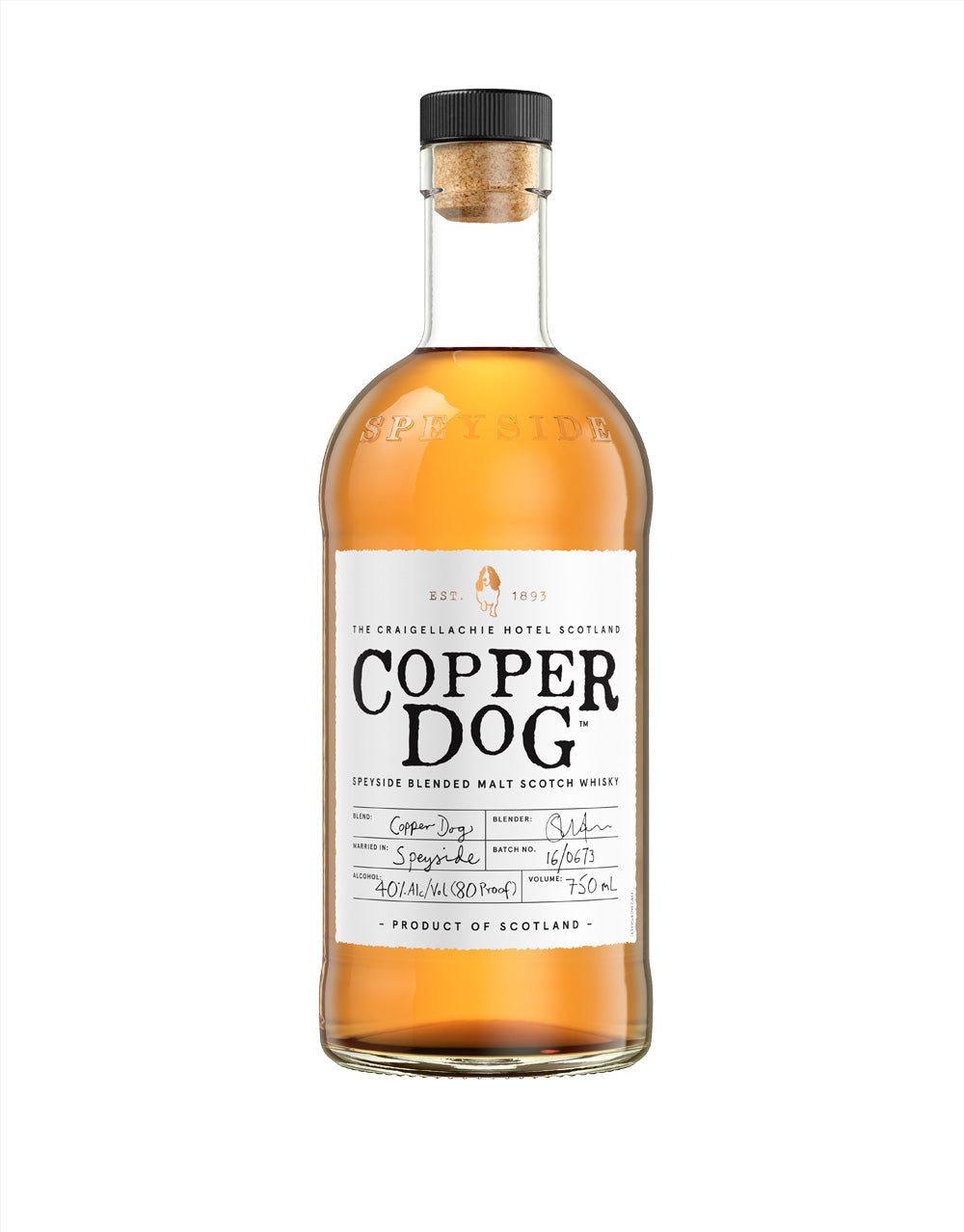 COPPER DOG BLENDED MALT SCOTCH WHISKY 750 ML