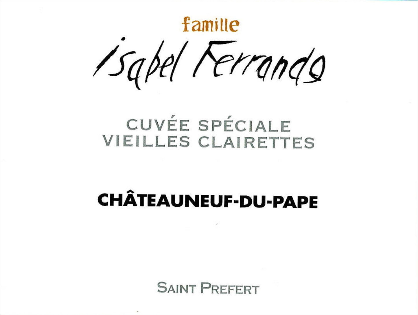 Famille Ferrando Chateauneuf-du-Pape Blanc Vieilles Clairettes (1.5 Liter Magnum) 2021