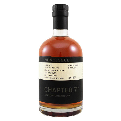 Chapter 7 Monologue 26 Year Old Blended Scotch Whisky