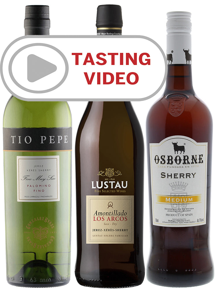 Sherry Tasting Trio with Tasting Video