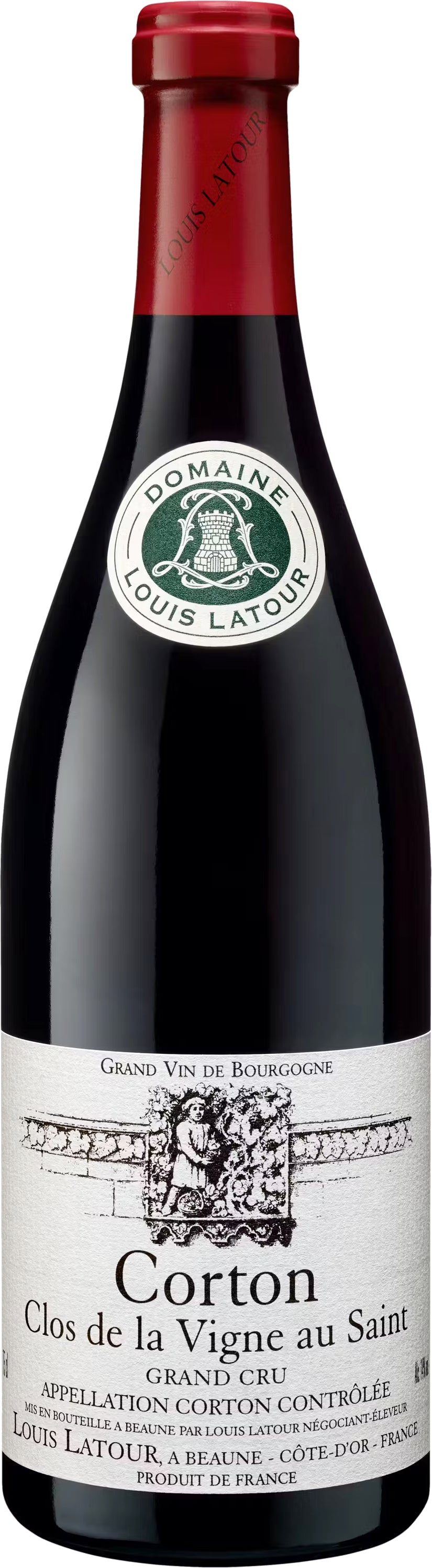 Louis Latour Corton Clos de la Vigne au Saint Grand Cru 2022 Front Bottle Shot