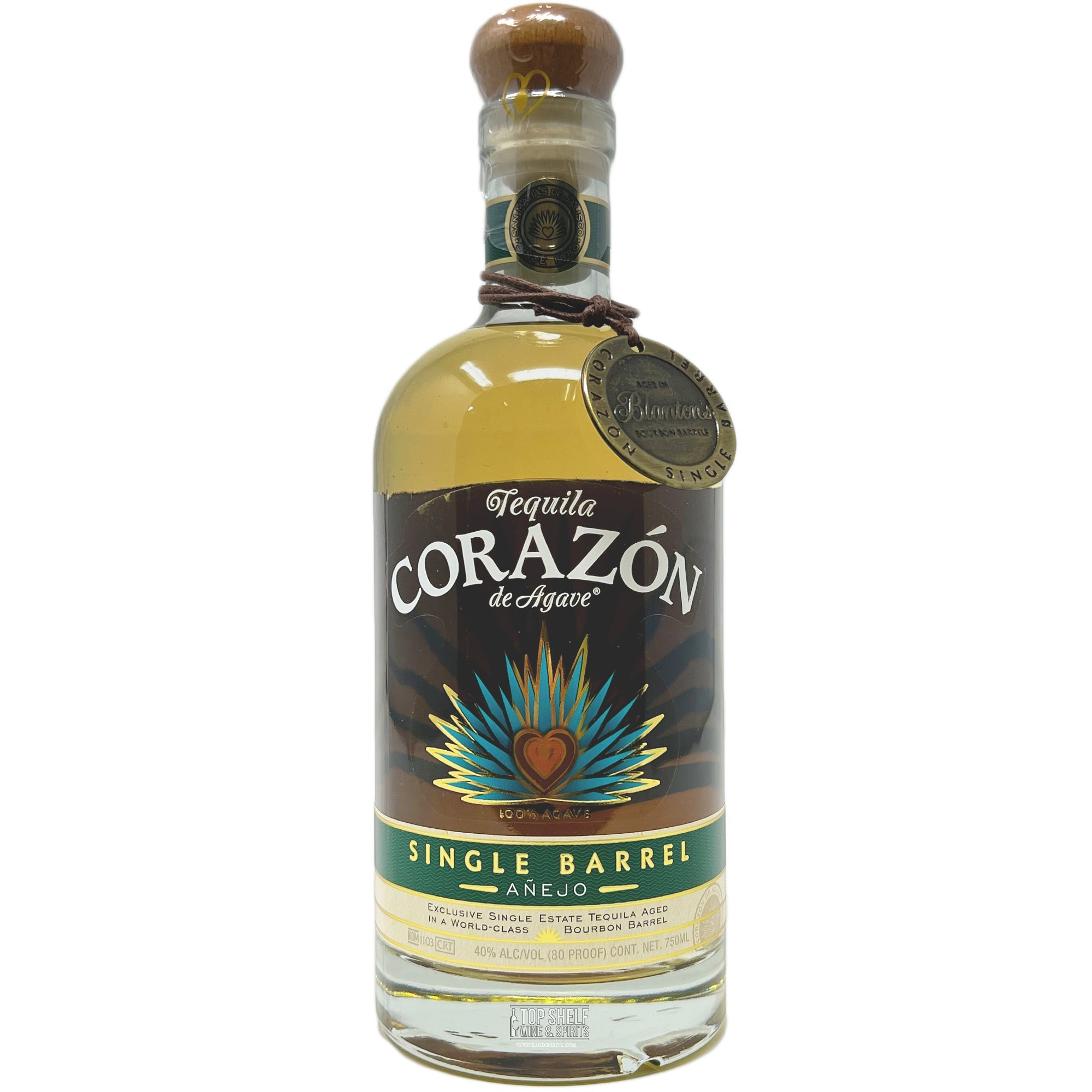 Corazón Añejo Blanton’s Barrel Finish Tequila (Private Selection)