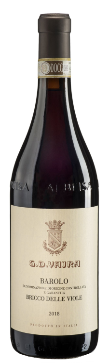 G.D. Vajra Barolo Bricco Delle Viole 2018 Front Bottle Shot
