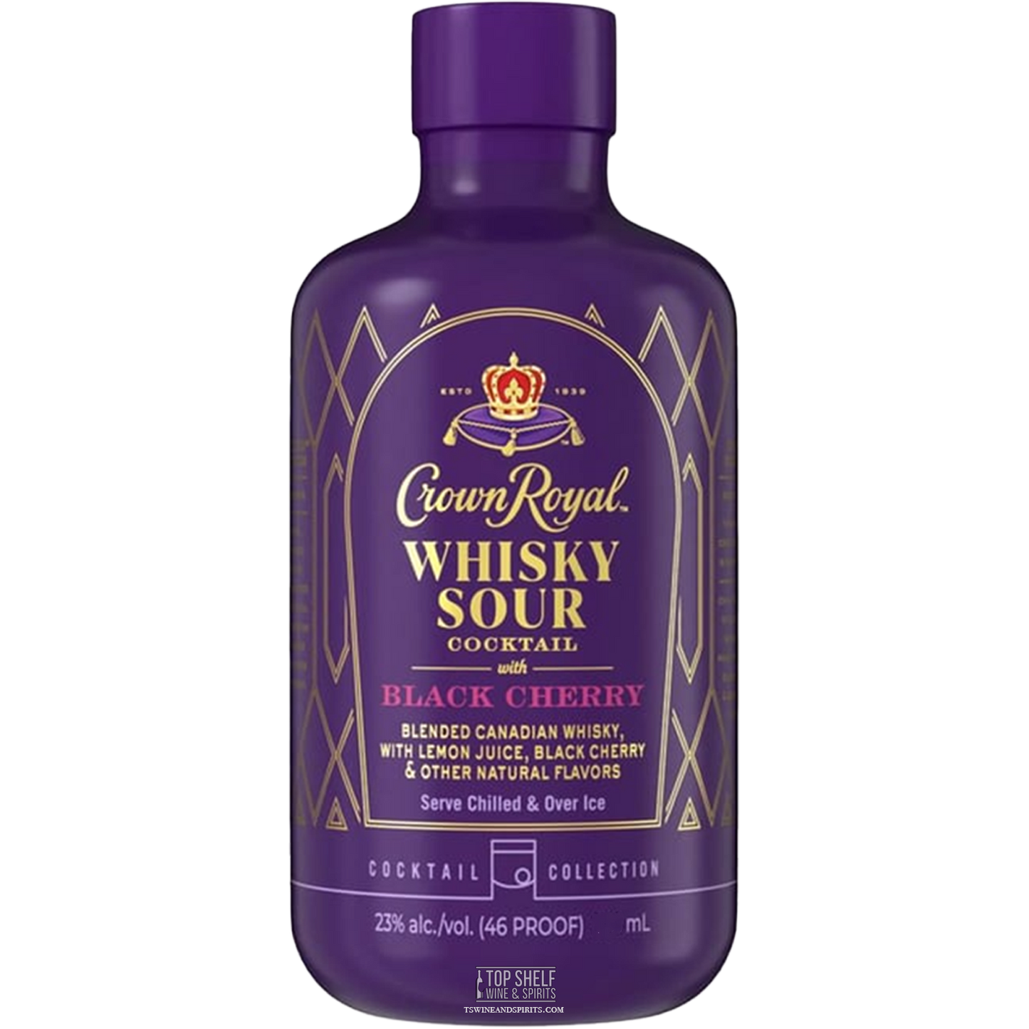 Crown Royal Whisky Sour Black Cherry Cocktail 750mL