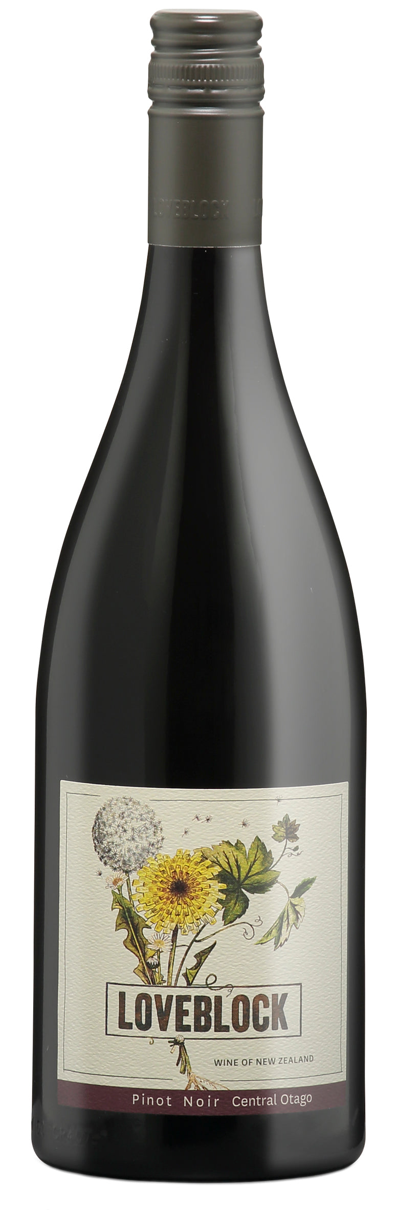Loveblock Pinot Noir 2021 Front Bottle Shot