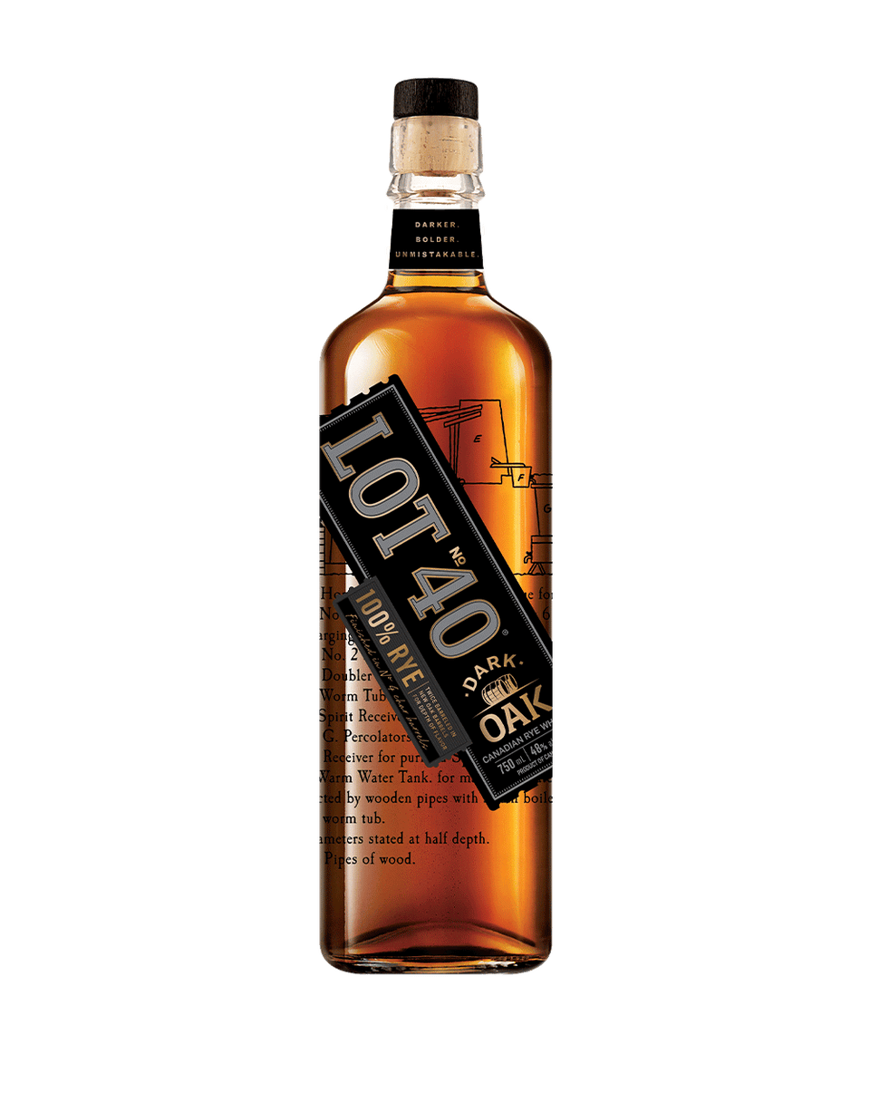 LOT NO. 40 DARK OAK RYE WHISKY 750 ML