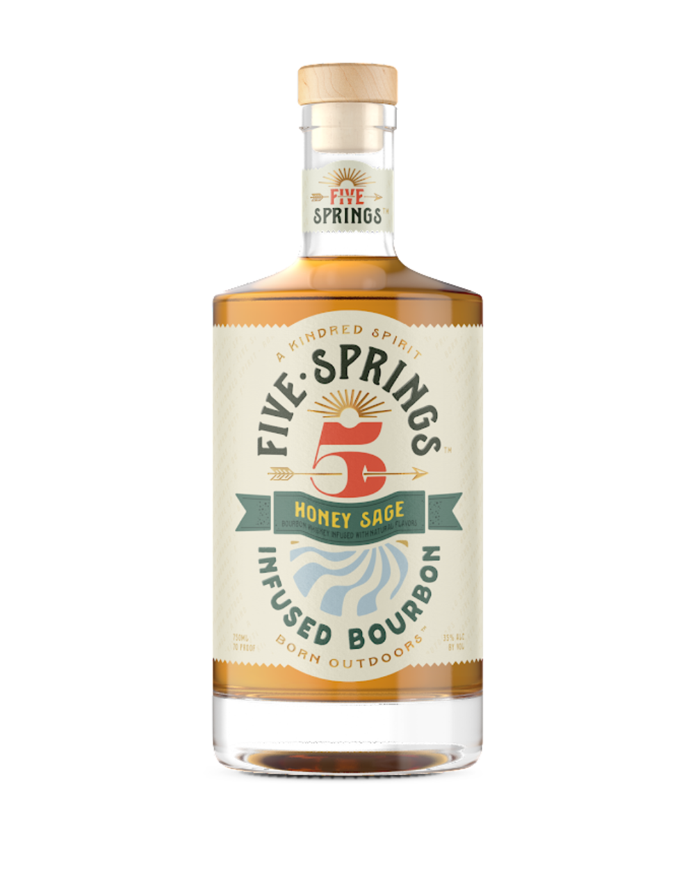 FIVE SPRINGS HONEY SAGE BOURBON 750 ML