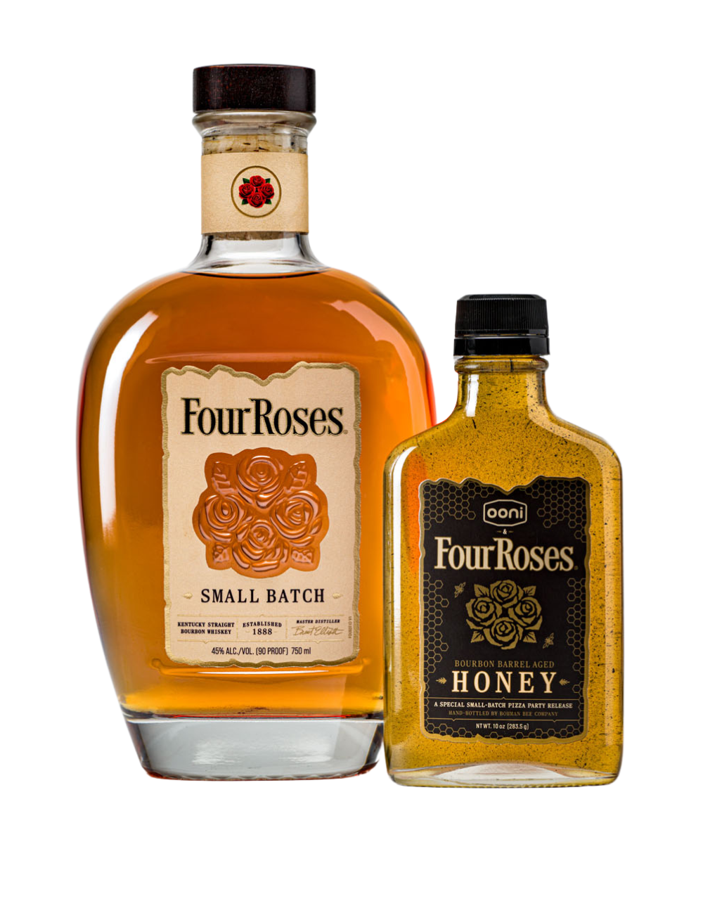 FOUR ROSES SMALL BATCH & HONEY KIT 750 ML