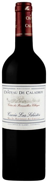 Chateau de Caladroy Cotes du Roussillon Villages Cuvee Les Schistes 2018 Front Bottle Shot