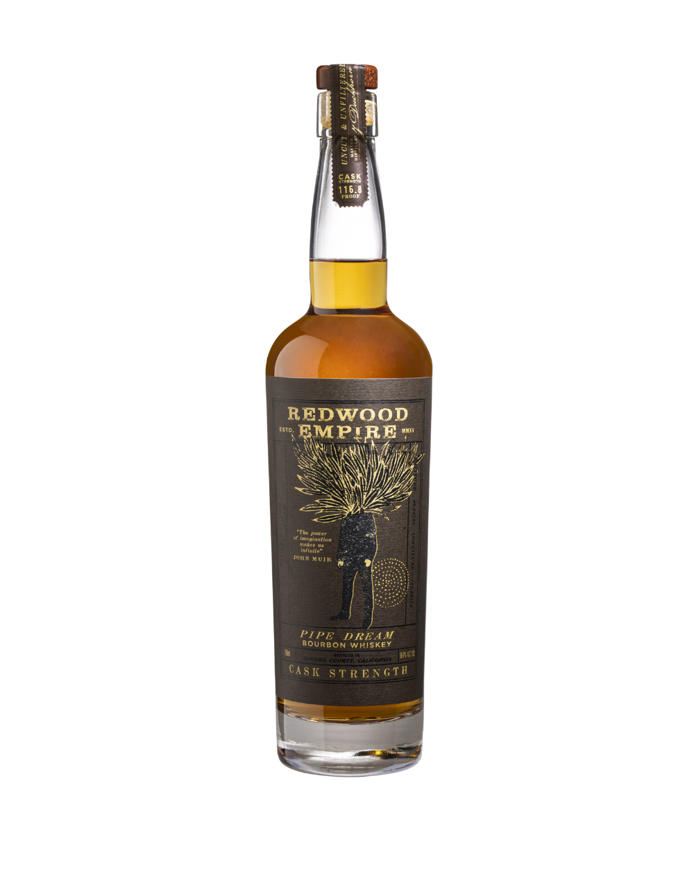 REDWOOD EMPIRE PIPE DREAM CASK STRENGTH BOURBON WHISKEY 750 ML