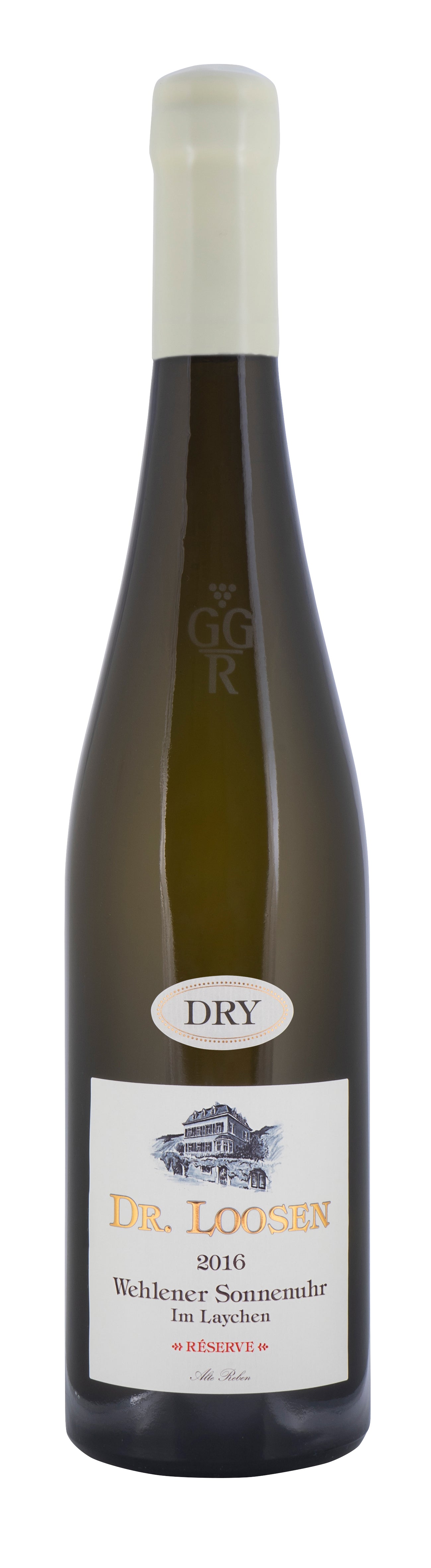 Dr. Loosen Wehlener Sonnenuhr Alte Reben Riesling Grosses Gewachs Reserve 2016 Front Bottle Shot